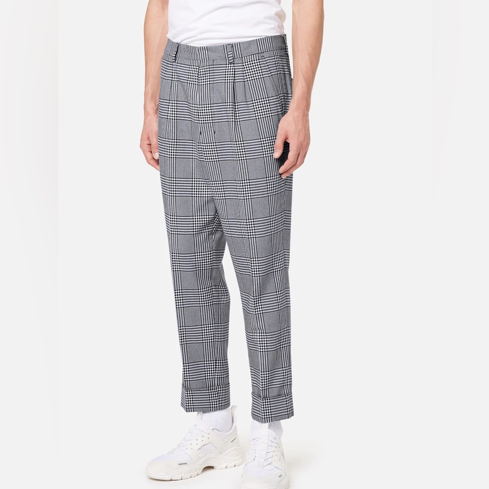 AMI Paris Plaid Trousers